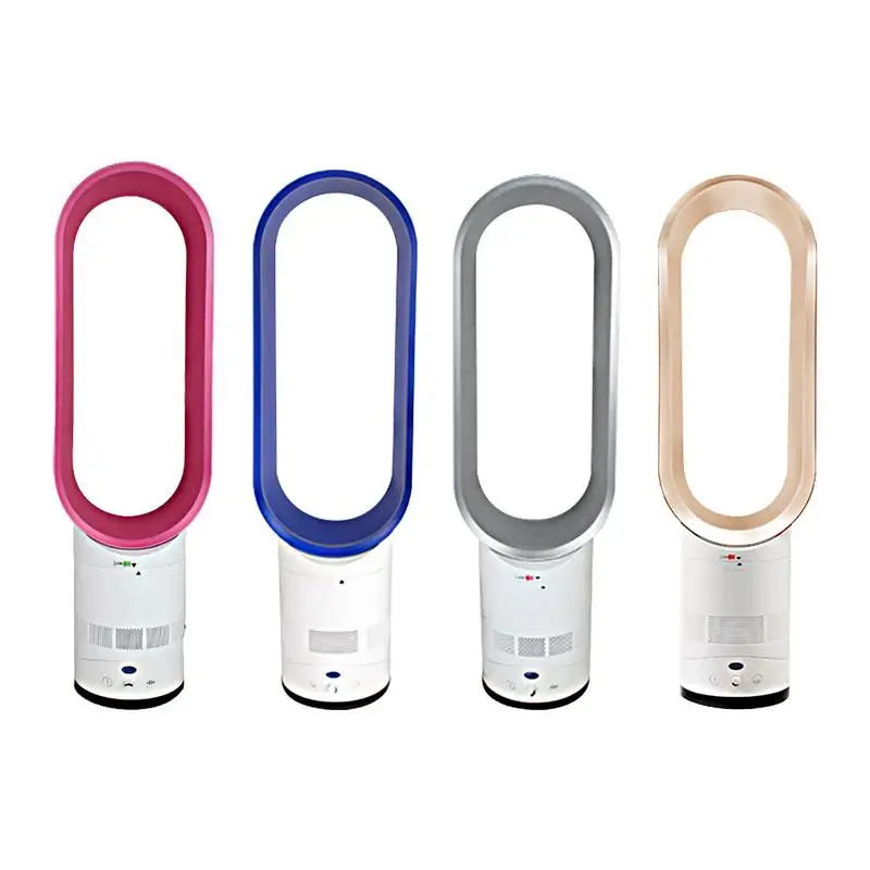 

4 Colors Bladeless Fan Household Desktop Mute Fan Floor Negative Ion Purifying Electric Fan With Remote Control For Home Office