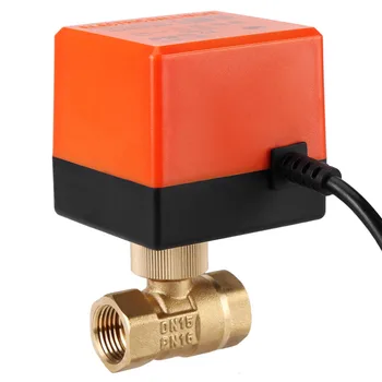 

Ball Valve AC 220V Brass Electric Motorized Ball Valve 2 Way 3-Wire 1.6Mpa Thread DN15 DN25 High Quality