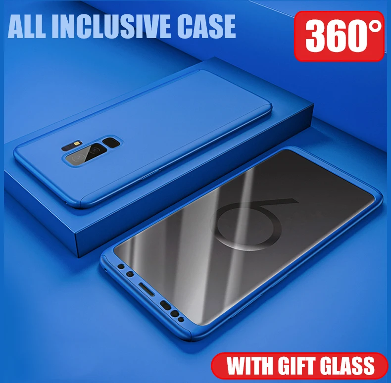 

360 Cover Case for Samsung Galaxy A50 A40 A70 M10 M20 A30 A20 A10 Full Protective Case For J4 J6 Plus J7 J5 J2 Prime Note 3 4 5