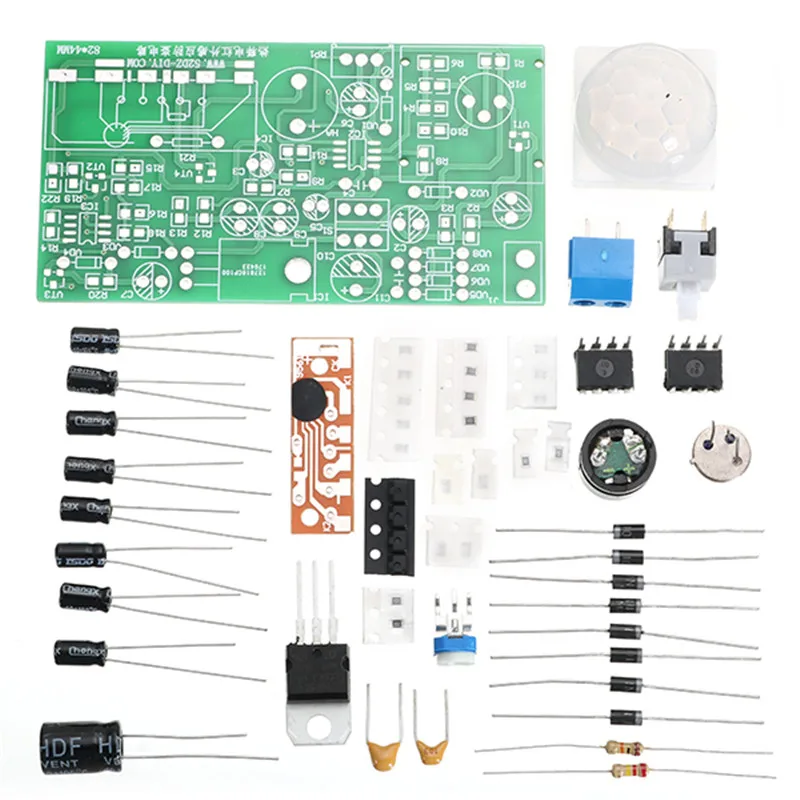 

DIY Pyroelectric Infrared Sensor Kits Anti-Theft Circuit Electronic Technology Training Sets Two-sided 1.6mm FR-4 Board