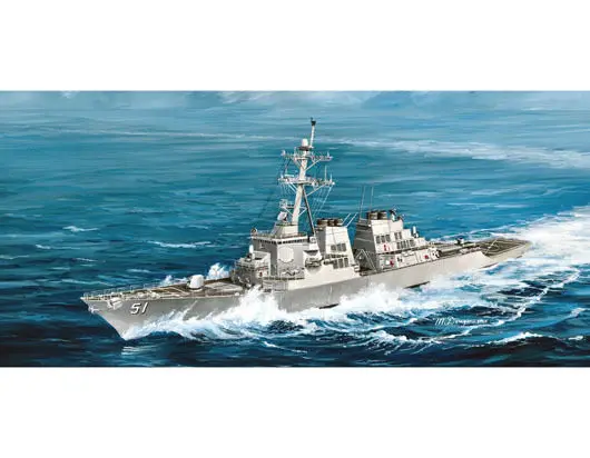 Trumpeter 04523 1/350 USS Arleigh Burke DDG 51 Destroyer модель корабля DIY|Наборы для сборки моделей| |