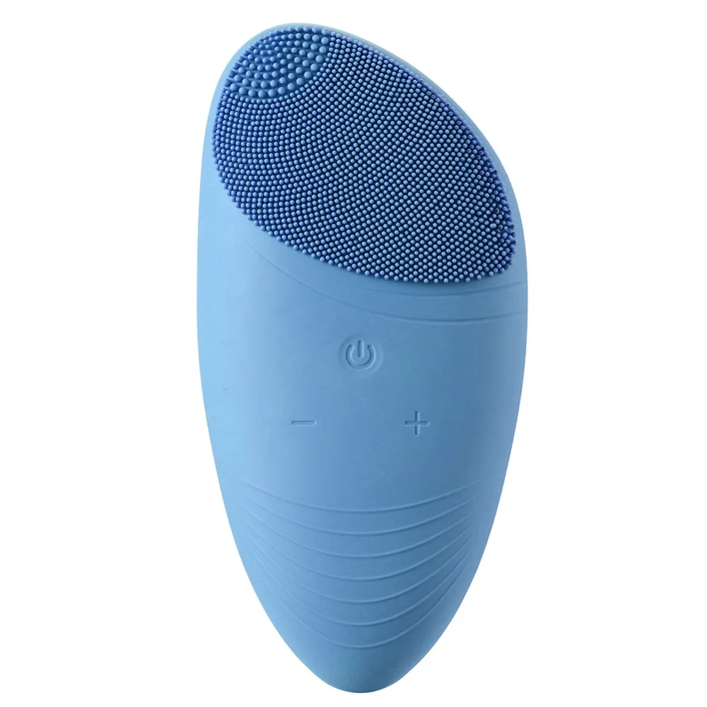 Pаспродажа Очищающая щетка для лица Sonic Vibration Mini Face Cleaner силиконовая Глубокая чистка пор электрическая водостойкая Массажная щетка
