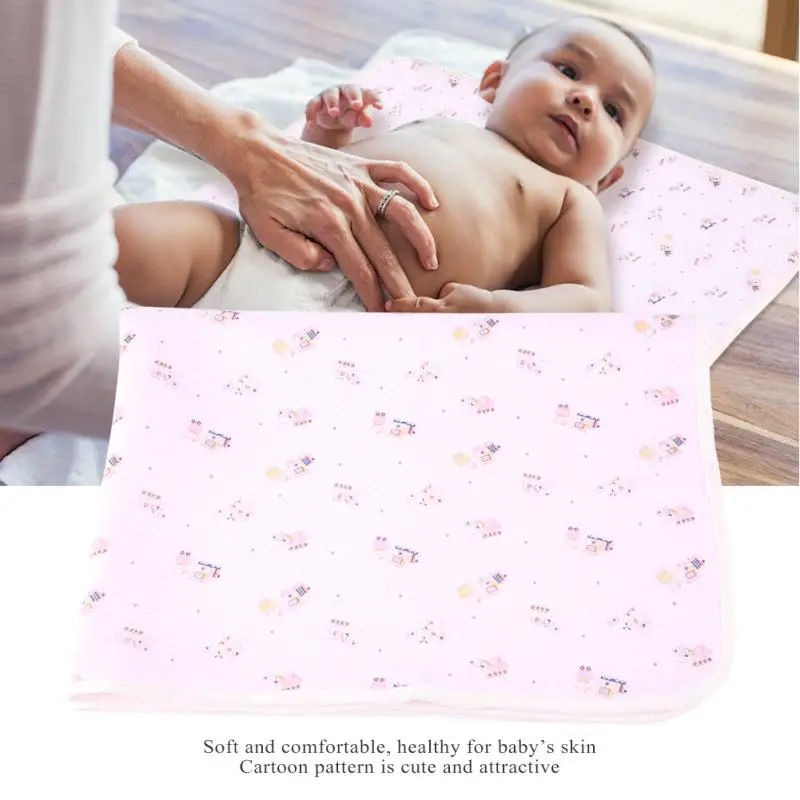 70 * 95cm Cartoon Pattern Cotton Waterproof Baby Urine Mat Breathable