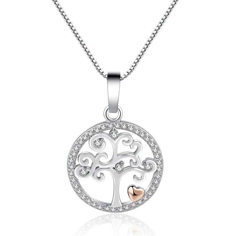 

Hot sale silver for women Unique and simple Tree Of Life pendant necklace jewelry silver jewelry fashion Mother's Day Jewelry