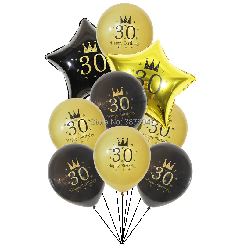 30th день рождения шары с днем ура до 30 лет баннеры anniver украшения для вечеринки