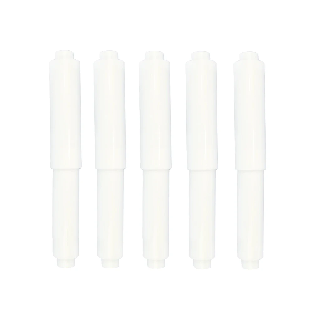 

5Pcs Paper Rack Replacement Bathroom Plastic Fit-All White Paper Holder Toilet Paper Roller Rack for Toilet Home Use