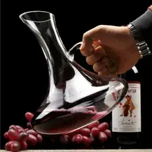 1500 мл плоское основание красного вина Графин ручной работы кристалл вино Pourer Премиум воды Carafe утолщенной стены
