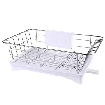 

Multi Functional Stainless Steel Single Layer Drain Dish Rack-Double Layer Kitchen Dishware Storage Stand Storage Rack Tool