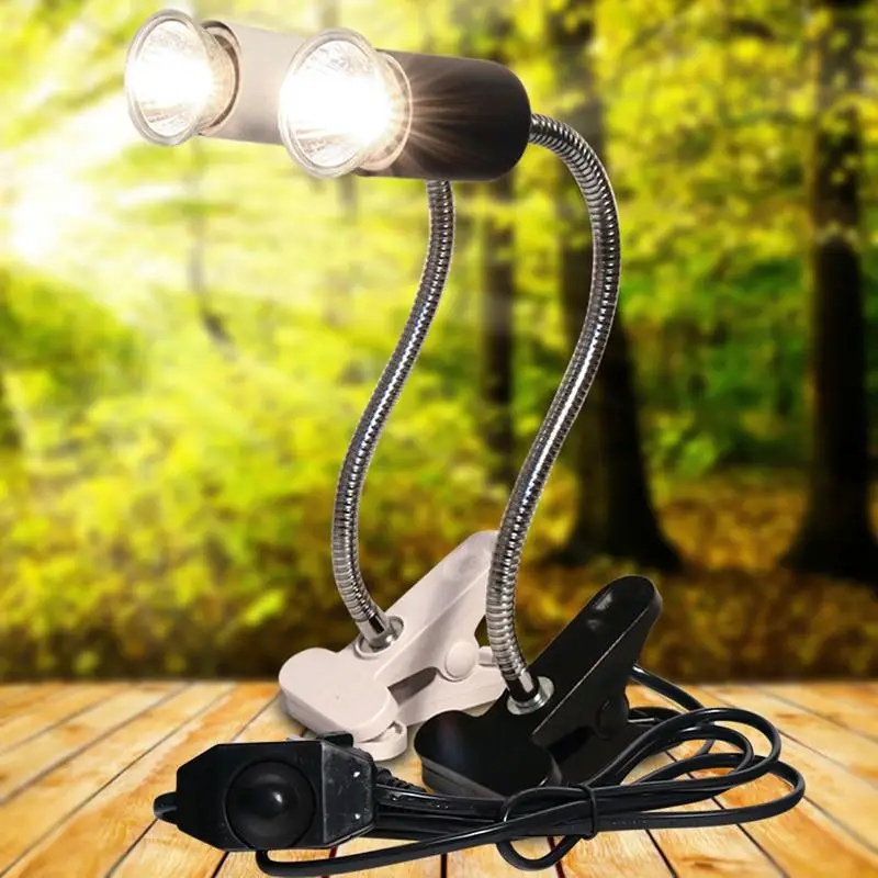 Reptile Ceramic Heat Lamp Set UVB/UVA Bulb Lamp Holder Aquarium