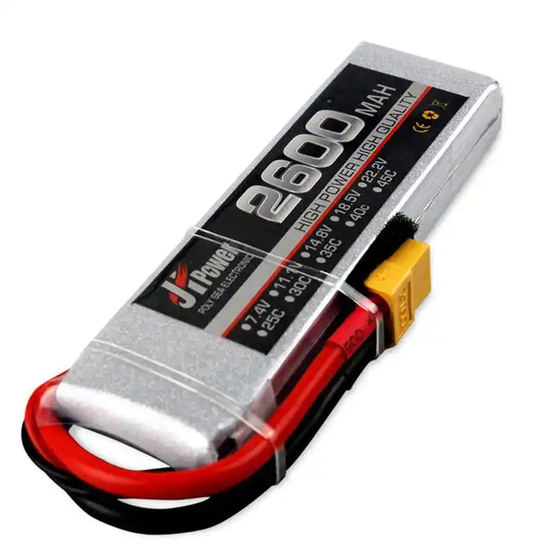 Новинка 2019 JH Lipo RC автомобильный аккумулятор 2600 2s 35c 7 4 v T/TX60 разъем для 1/10