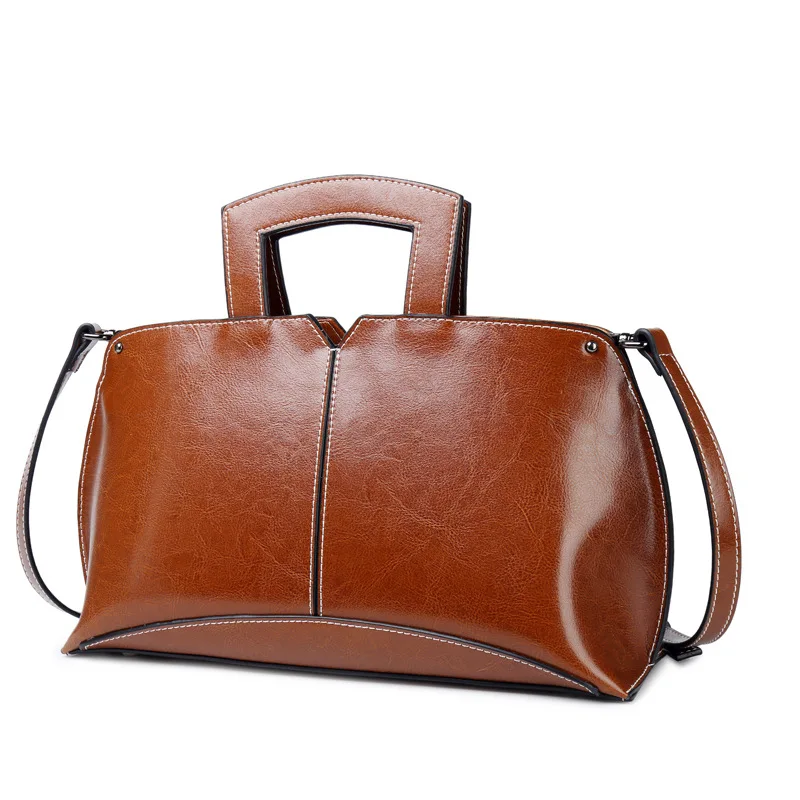 

High Quality Women Genuine Leather Messenger Shoulder Bags Original Designer Cowhide Clutch Tote Fashion Hobos Luxury Handbags