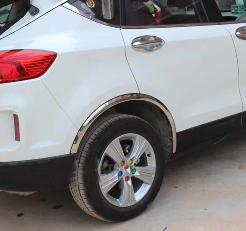 

4pcs for FAW BESTURN X80 2013-2016 Wheel eyebrow Decorative strip body Anticollision bar Stainless steel