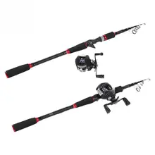 DEUKIO 2,1 карбоновая удочка 7,2: 1 4+ 1BB литейная катушка набор влево/вправо телескопическая удочка комбинированная карповая удочка