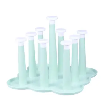 

1 Pc Cup Holder Plastic Quick Dry Multifunction Cup Storage Shelf Glass Bottle Organizer Dish Drain Rack for Kitchen Home Bar
