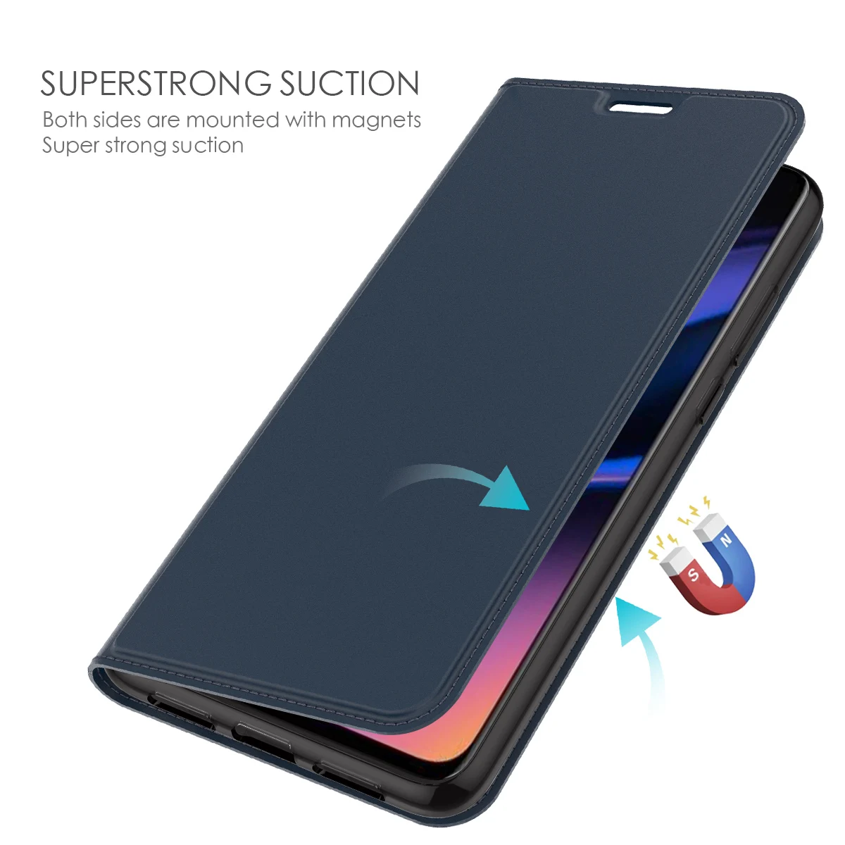 Чехол для OnePlus 7 Pro роскошный флип чехол из искусственной кожи с подставкой
