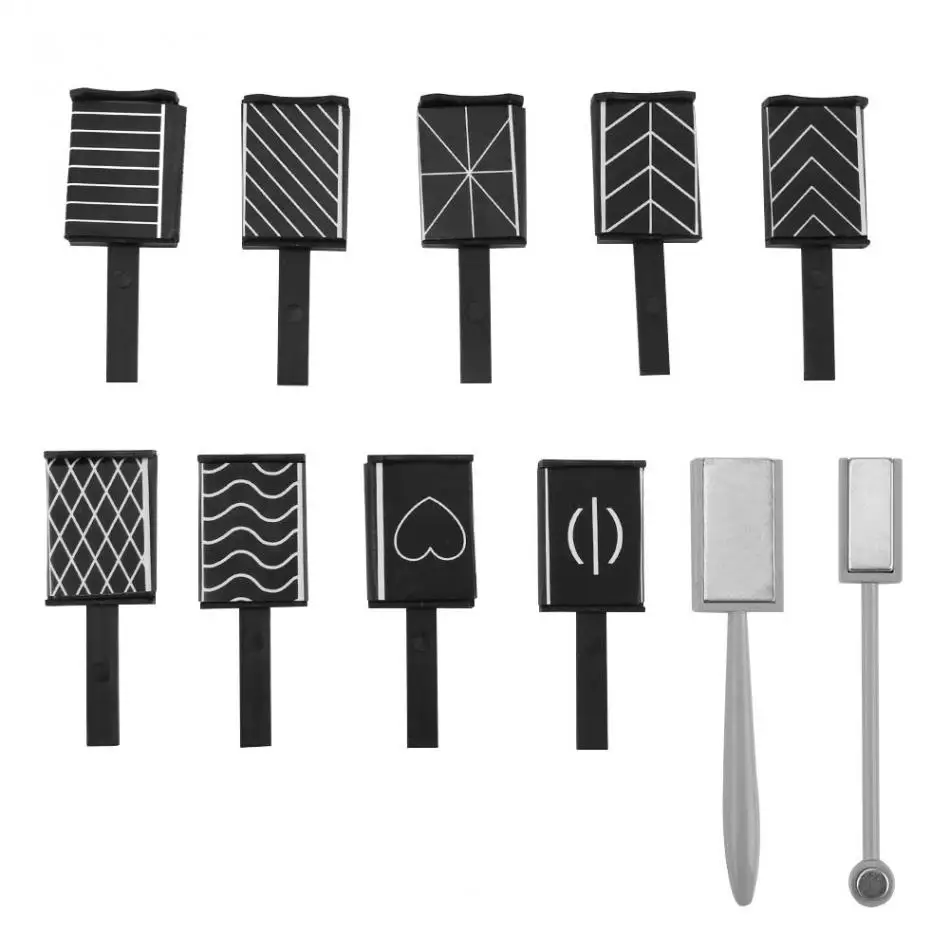 

11Pcs/Set Nail Art Cat Eye Magnetic Stick LED Polish Soak Off UV Gel Magnet Stick Manicure Nail Art Magnetic Vertical Stick