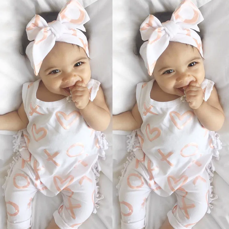 

2019 New Newborn Toddler Baby Girl Boy Clothing Romper Sleeveless Cute Cotton Jumpsuit Letter Infant Clothes Outfit Sunsuit 0-2Y