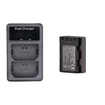 

1pcs 2280mAh NPFZ100 NP FZ100 Battery camera+LED Dual USB 2Slots Charger for Sony NP-FZ100 BC-QZ1 Sony a9 a7R III a7 III ILCE-9