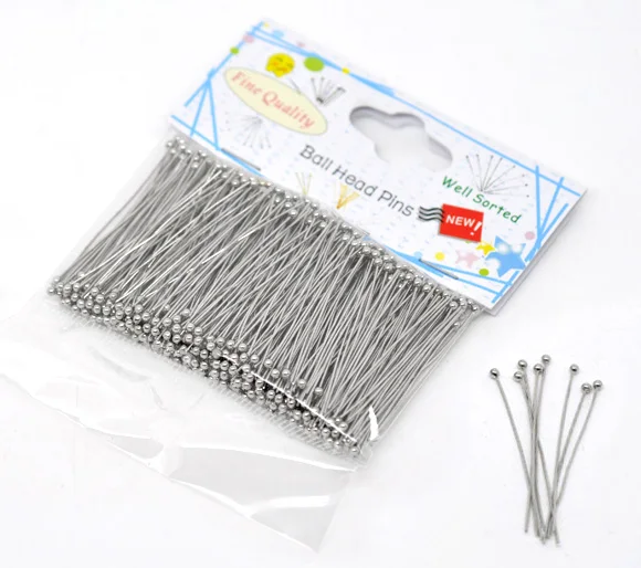 

Lovely 500pcs Well Sorted Silver Color Ball Head Pins 4cm (B13052)