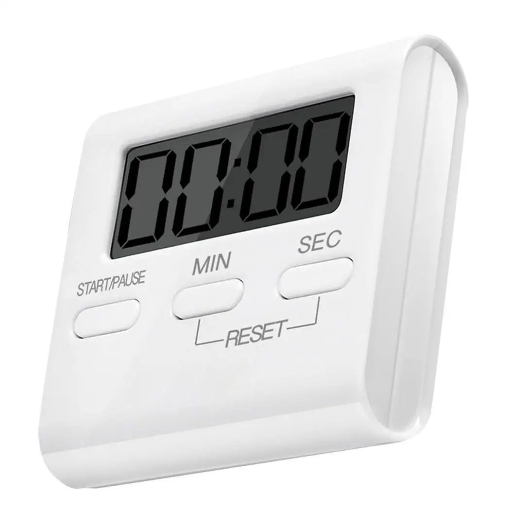 

Electronic Timer Cooking Reminder LCD Digital Display Countdown Home, Kitchen, Bathroom, etc. Timer Square