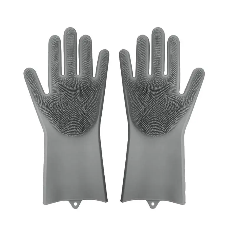 

Car Washer Silicone Cleaning Gloves Magic Silicone Dishwashing Gloves For Household Scrubber Rubber Window Tire Washing Gloves
