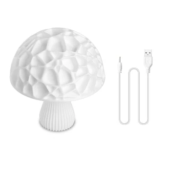 

Usb Rechargeable 3D Printed Mushroom Light 16 Colors 3D Night Lamp For Light Decoration Lamp Night Light Desk Gift Lamp