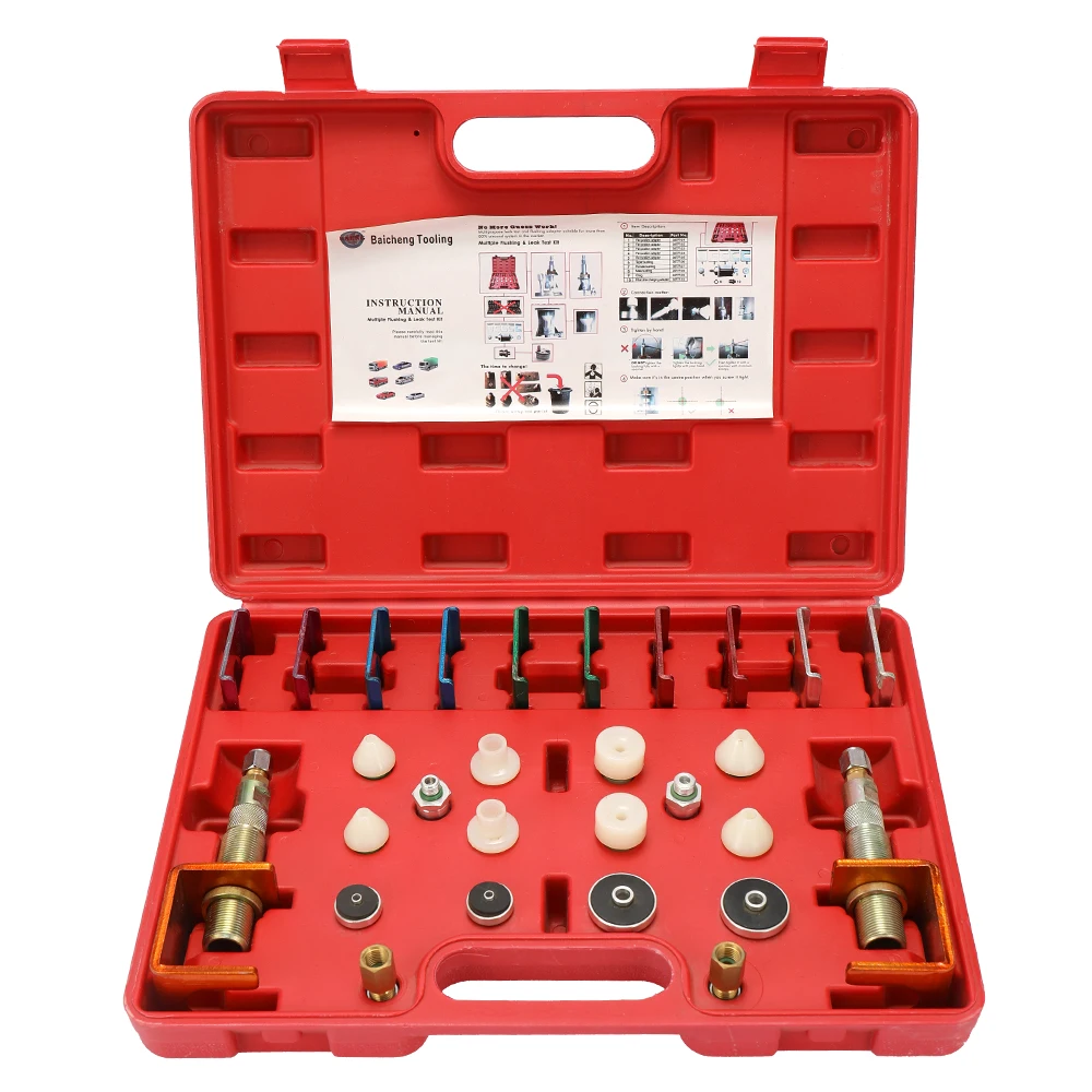 

Portable Professional Automobile Air Conditioning System Refrigerant Pipeline Multlple Flushing Leak Test Kit Detection Tool