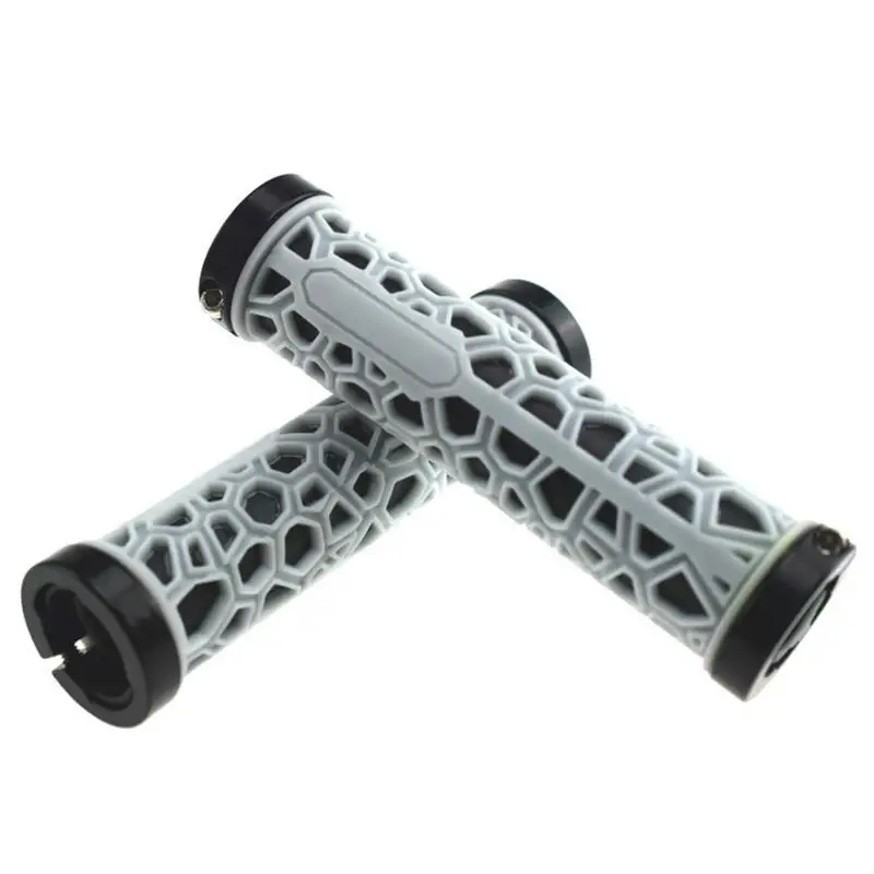 4 Color 1 Pair Rubber Bike Handlebar Grips Cover MTB Mountain Bicycle Handlebar Anti-skid Bicycles Grips