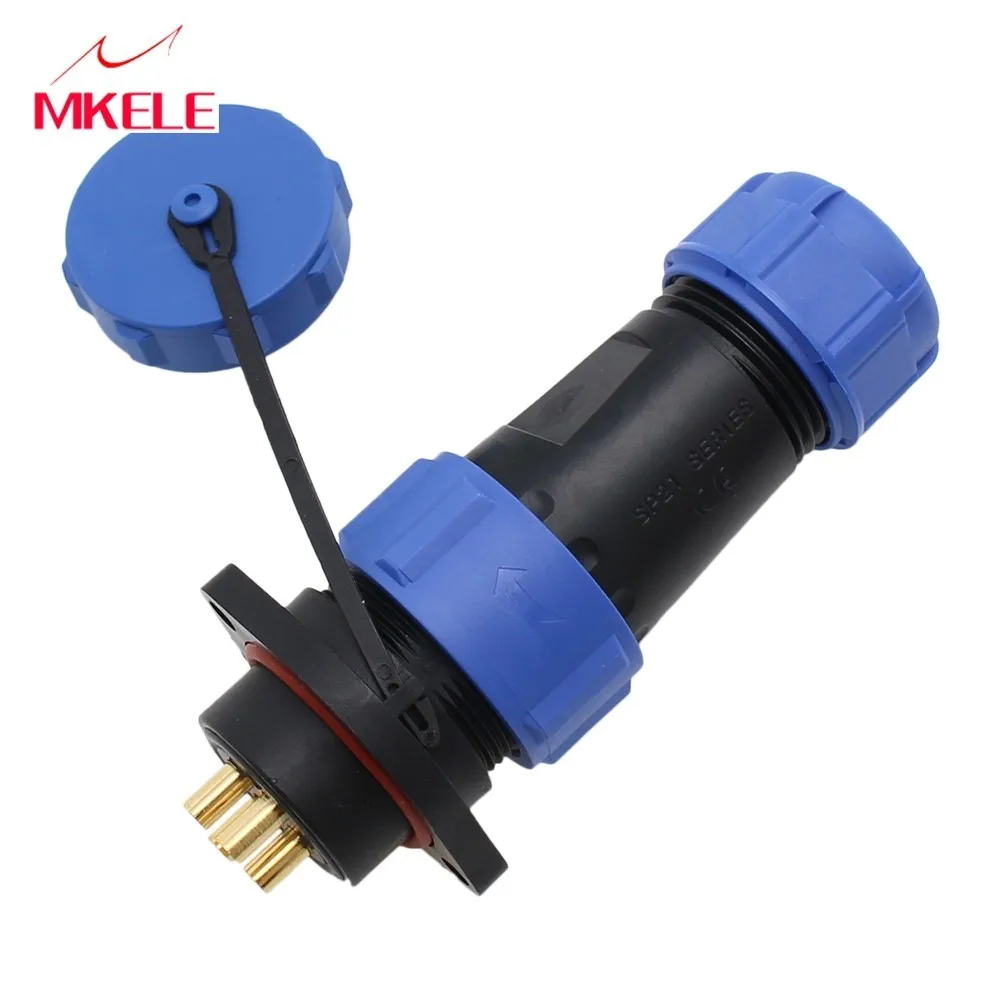SP21-4P Waterdichte Luchtvaart Connector  IP68 Power Cable Connector Mannelijke Plug En Femal Socket Kabel Connector