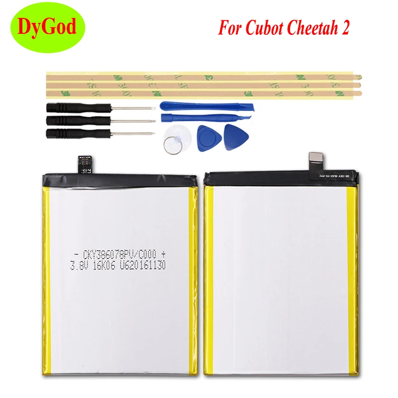 

DyGod 3000mAh For Cubot Cheetah 2 Battery Replacement For Cubot Cheetah 2 Batteries Bateria Smart Phone with Tools Set