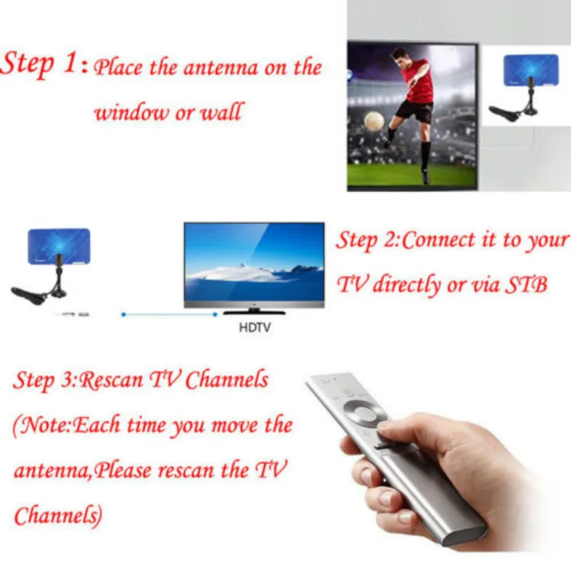 200 Миля Диапазон крытый антенна ТВ цифровой HD Skywire HDTV 1080p антенна|Телевизионные