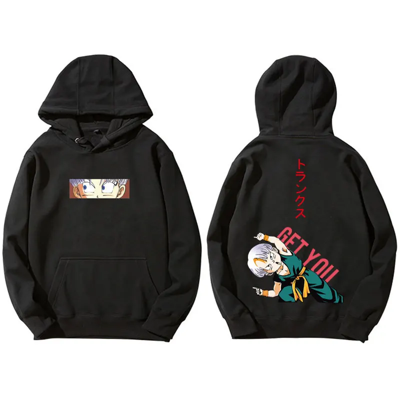 Harajuku Японская манга Sudadera Dragon Ball толстовки для мужчин и женщин любителей хип хоп Goten мужские шорты плюс бархат свободные пара толстовки