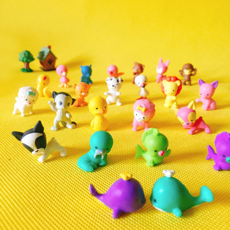 

10 Pcs/cute cats dogs frogs dolphin snake/miniatures animals/fairy garden gnome/terrarium home table decor/figurine/diy supplies