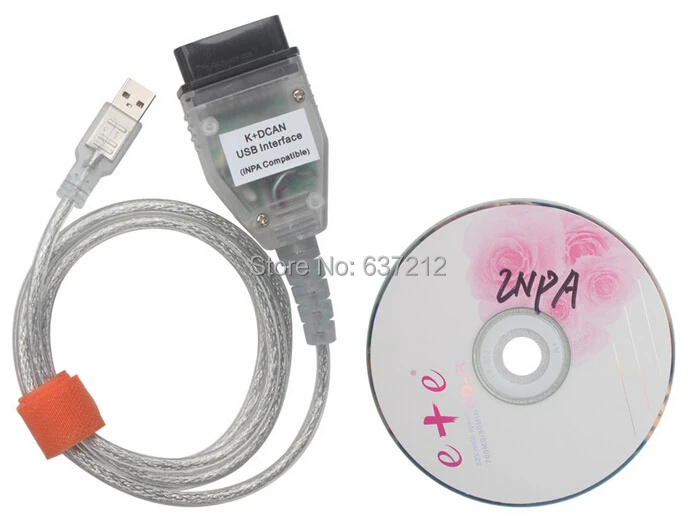 Для BMW+ DCAN OBD2 USB Интерфейс Ediabas прибор для диагностики K+ CAN с BMW 20pin для адаптера переменного тока