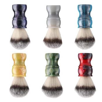 

Professional Manual Beard Shaving Brush Dense Nylon Hair Men Mustache Brush