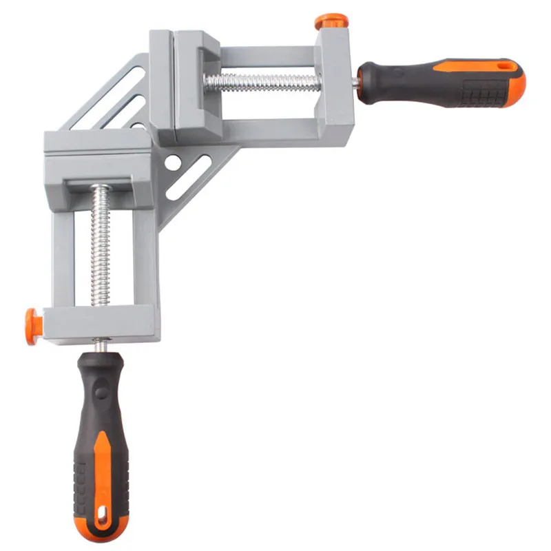 

1Pcs Single Handle 90 Degrees Angle Aluminum Alloy Rectangular Clamp for Wood Working Frame Clip Right Angle Folder Tool