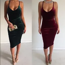 2018 Spring Summer Plunging V Neck Strap Dress Plunging Neck Nightclub Sexy Back Cross Party Dresses Vestiti Donna Ez* plunging v neckline zip back dress