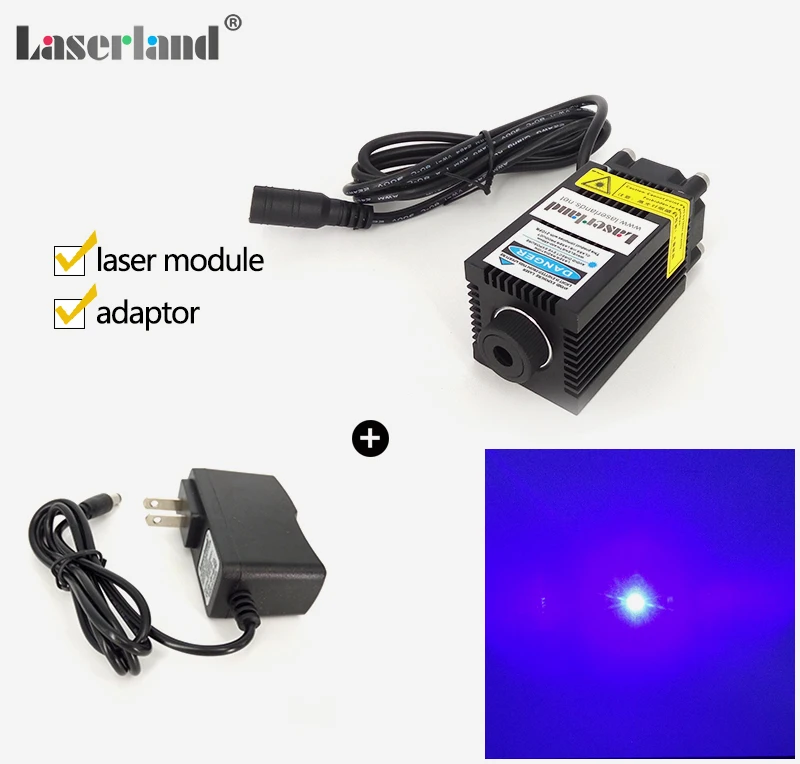 

Focusable 650mW 450nm 445nm Blue Laser Diode Module for MINI Engraving Engraver CNC with Adapter