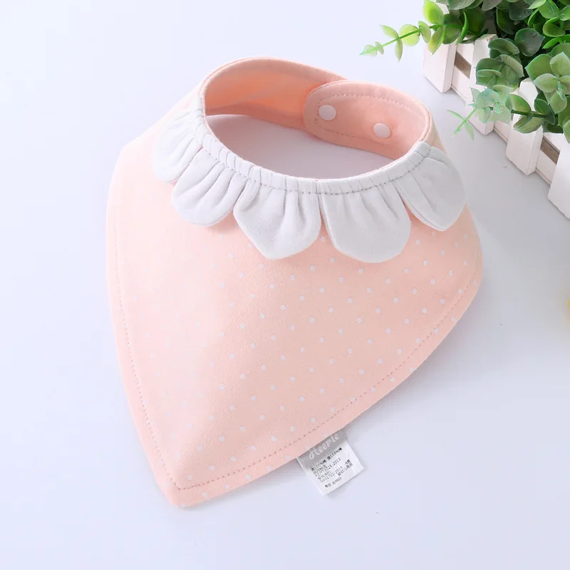 26*31cm Cute Baby Bibs Cotton Bandana Bibs Soft Triangle Towel Feeding Baby Newborn Burp Cloths Cartoon Baby Girls Boys Stuff