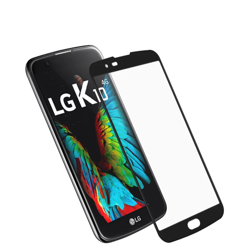 Изогнутое закаленное Высокопрочное Стекло для LG K10 K8 2017 полное покрытие Экран