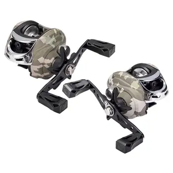 

2019 7.3:1 High Speed Ratio Fishing Reel Spinning Reel Lure Fishing Camouflage Magnetic Brake Metal Dripping Reel Fishing Tackle