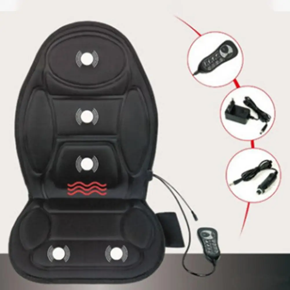 LumiParty Seat Cushion Vibrating Massage Cushion with Heat Therapy for