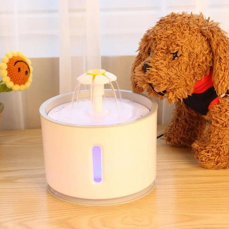 

2.4L Automatic Cat Dog Electric Pet Drinking Fountain Pet Bowl Drinking Water Feeding Dispenser Drink Filter Water Fountain