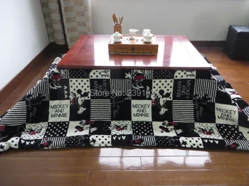 

Cartoon Coral velvet Kotatsu Futon Blanket Patchwork Style Cotton Soft Quilt Japanese Kotatsu Table Cover Comforter 190/240