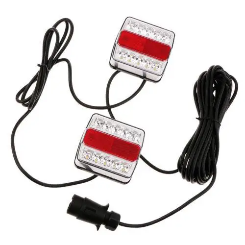 

Adeeing 12V LED Trailer Lights Easy Install Stop Indicator Tail License Plate LED taillight Truck Trailer r30