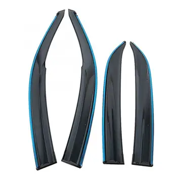 

4pcs Smoke Window Visor Vent Sun Shade Rain Guard Deflector for Toyota corolla 2007-2013 Awnings Shelters