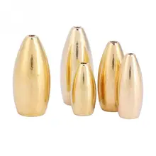 Рыболовное грузило приманка весовые грузила 3,5 г/5 г/7 г/10 г/12 г формы пули латунь рыболовное грузило набор с коробкой рыболовное снаряжение принадлежности для рыбалки