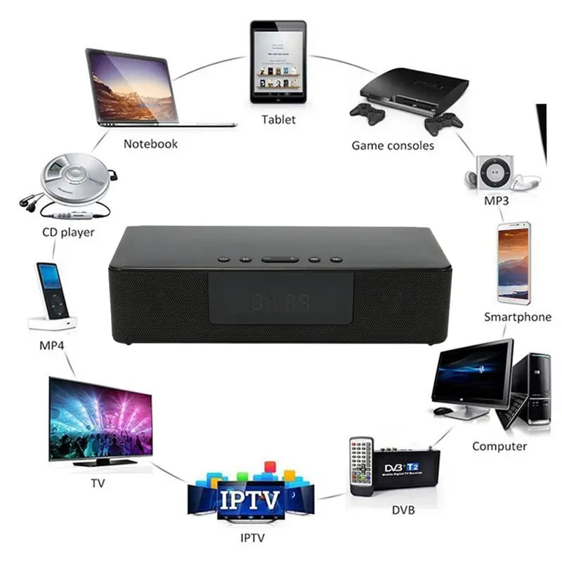 Bs-39A Wireless Bluetooth Soundbar Tv Home Theater Speaker Stereo Surround Sound With Remote Control Speaker