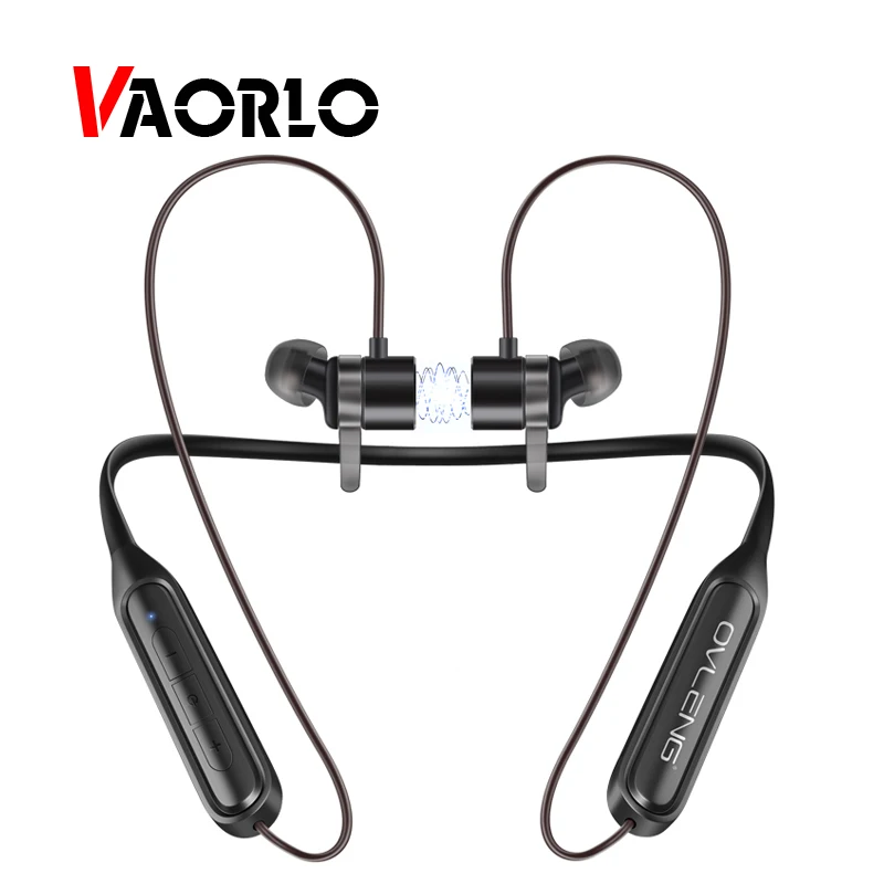 VAORLO новые Bluetooth наушники 5 0 Магнитная Спортивная гарнитура с шейным ободом