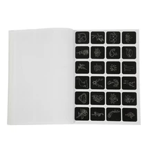 Полупостоянный большой средний маленький трафарет татуировки 358 узоров Аэрограф временный шаблон